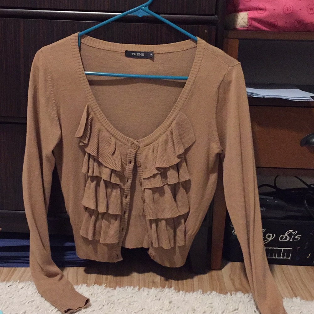 Brown cardigan